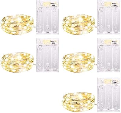 Minetom 5 Pack Fairy Lights Battery Operated, 7Ft 20 LED String Lights - image 2 of 4