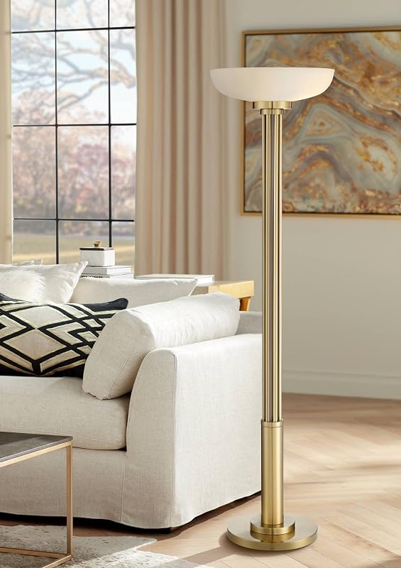 Granview 70" Tall Gold Light Blaster™ 4-Light Torchiere Floor Lamp - Floor Lamps, product photo on a white background