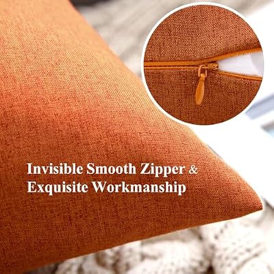 MIULEE Decorative Outdoor Pillow Covers Fall 18x18 Orange - image 4 of 4