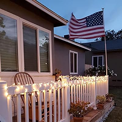 HISHINY Christmas Lights 100 Count Mini Clear Lights 32ft White Wire Christmas Tree String Lights Set for Outdoor Indoor Christmas Decorations Wedding Valentines Day Decor,UL Certified (32feet) - image 4 of 4