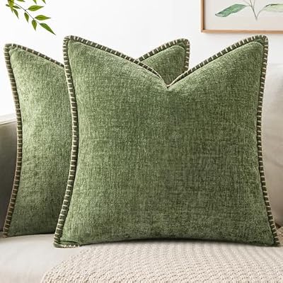 MIULEE Decorative Couch Throw Pillow Covers 18x18 Inch Sage Green 2 Pack - image 2 of 4