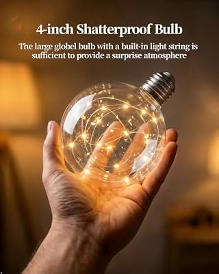 9 Pack 10.3FT Globe String Lights Indoor with 4'' Plastic Bulbs for Decor - image 3 of 4