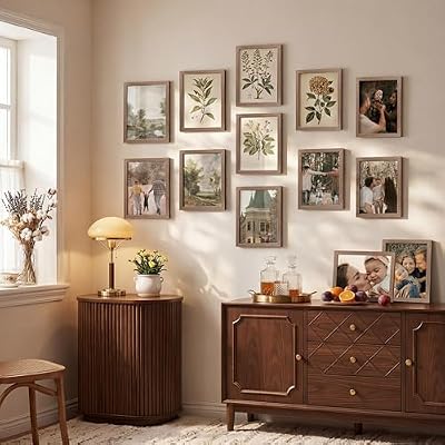 15 Pack Solid Wood 8x10 Picture Frames Bulk, Brown - image 3 of 4